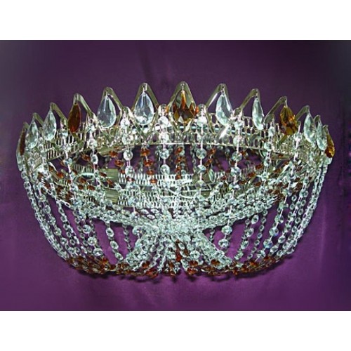 Люстра Водоворот Элит-Купол Цветной в Кирове Гусь Хрустальный