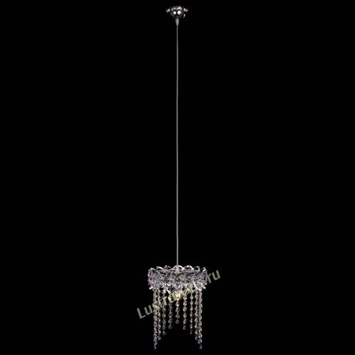 Барная люстра Астра №1 оптикон Фиолетовая в Кирове Гусь Хрустальный