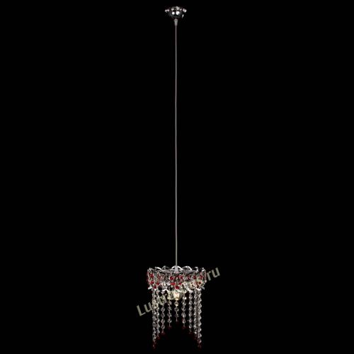 Барная люстра Астра №1 оптикон Красная в Кирове Гусь Хрустальный