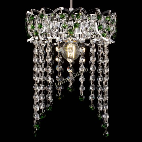 Барная люстра Астра №1 оптикон Зеленая в Кирове Гусь Хрустальный