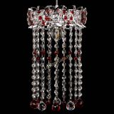 Барная люстра Астра №1 шар 30 длинная Красная в Кирове