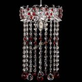 Барная люстра Астра №1 шар 30 длинная Красная в Кирове