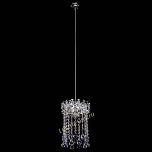 Барная люстра Астра №1 шар 30 фиолетовая в Кирове Гусь Хрустальный
