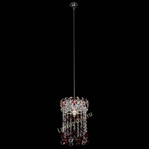 Барная люстра Астра №1 шар 30 красная в Кирове Гусь Хрустальный