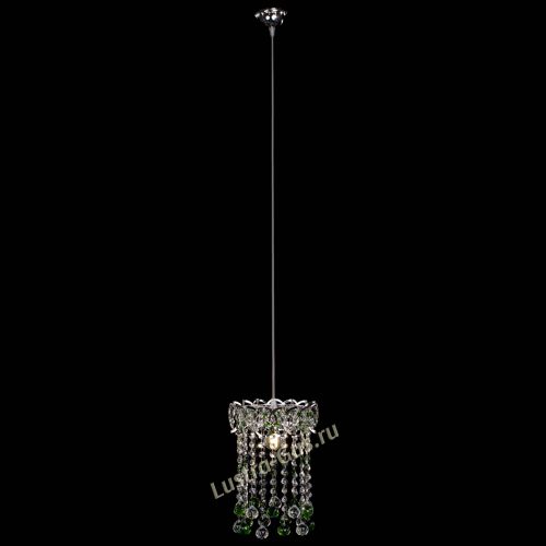 Барная люстра Астра №1 шар 30 зеленая в Кирове Гусь Хрустальный