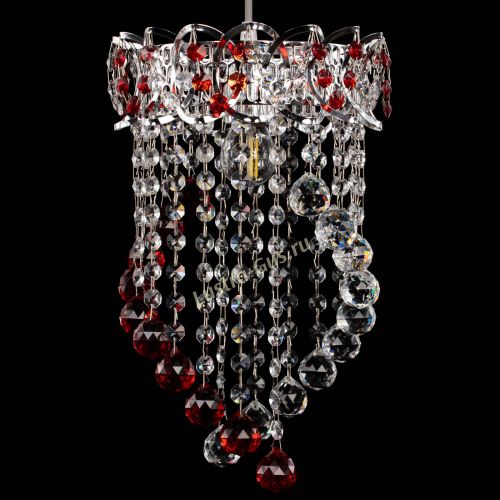 Барная люстра Астра №1 Сигма красная в Кирове Гусь Хрустальный