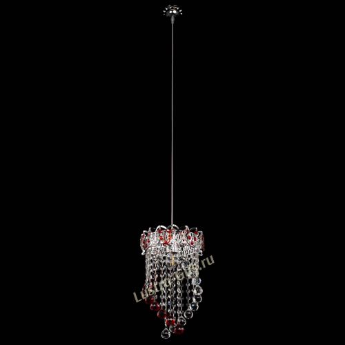 Барная люстра Астра №1 Сигма красная в Кирове Гусь Хрустальный