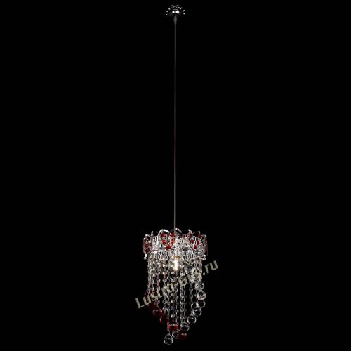 Барная люстра Астра №1 Сигма красная в Кирове Гусь Хрустальный