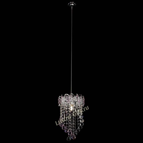 Барная люстра Астра №1 Сигма розовая в Кирове Гусь Хрустальный