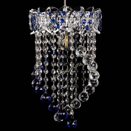 Барная люстра Астра №1 Сигма синяя в Кирове Гусь Хрустальный