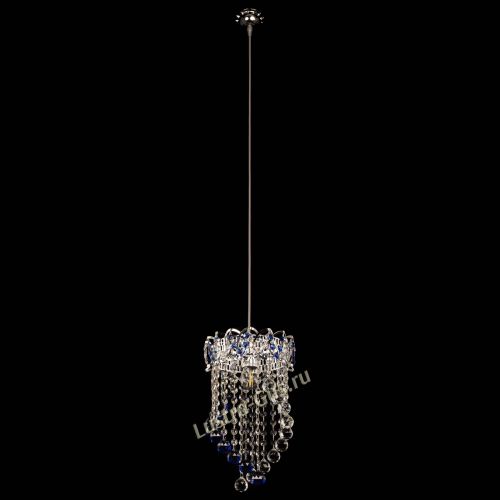 Барная люстра Астра №1 Сигма синяя в Кирове Гусь Хрустальный