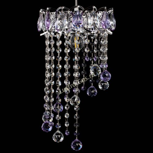 Барная люстра Астра №1 винтаж Фиолетовая в Кирове Гусь Хрустальный