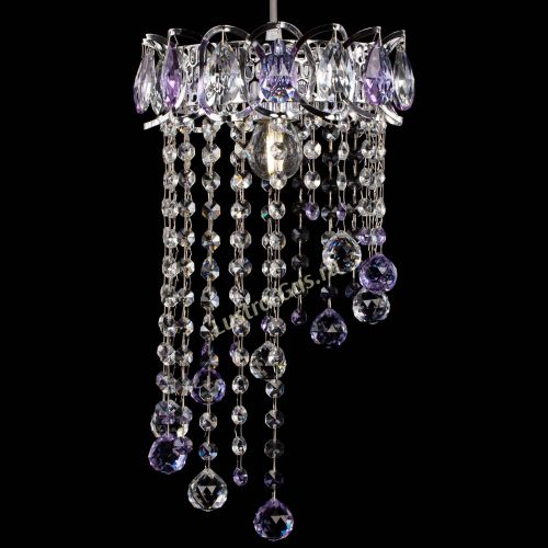 Барная люстра Астра №1 винтаж Фиолетовая в Кирове Гусь Хрустальный