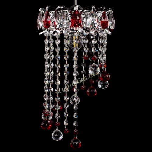 Барная люстра Астра №1 винтаж Красная в Кирове Гусь Хрустальный