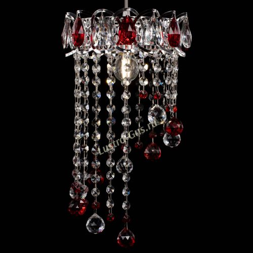 Барная люстра Астра №1 винтаж Красная в Кирове Гусь Хрустальный