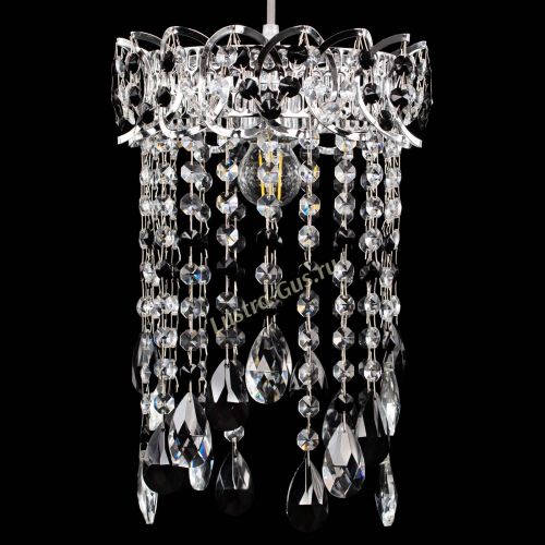 Барная люстра Астра №1 журавлик Черная в Кирове Гусь Хрустальный