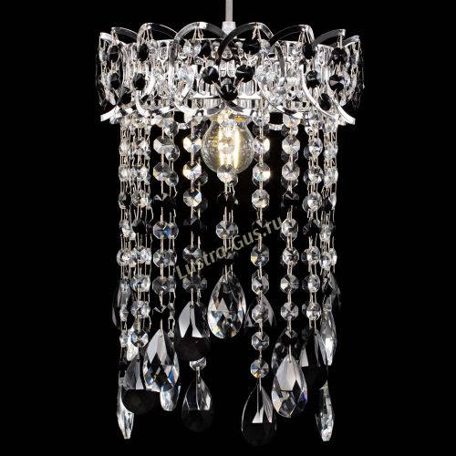 Барная люстра Астра №1 журавлик Черная в Кирове Гусь Хрустальный