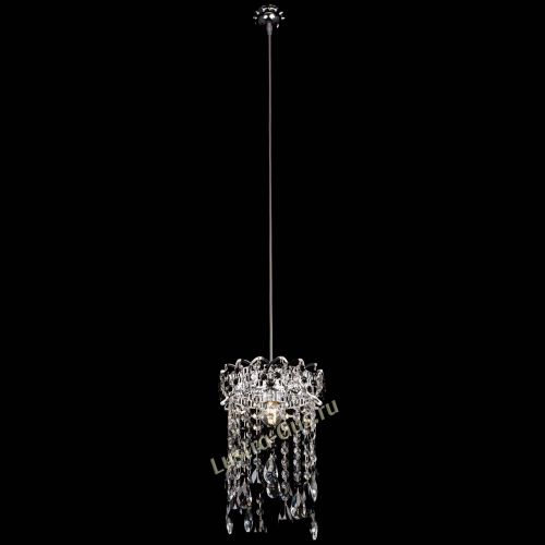 Барная люстра Астра №1 журавлик Черная в Кирове Гусь Хрустальный