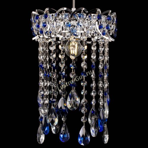 Барная люстра Астра №1 журавлик Синяя в Кирове Гусь Хрустальный