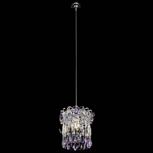 Барная люстра Астра №1 фиолетовая в Кирове Гусь Хрустальный