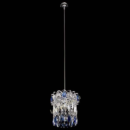 Барная люстра Астра №1 синяя в Кирове Гусь Хрустальный