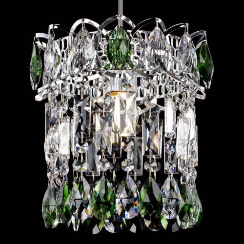Барная люстра Астра №1 зеленая в Кирове Гусь Хрустальный