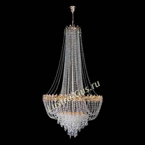 Люстра Екатерина большая с подвесом в Кирове Гусь Хрустальный