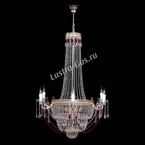 Люстра Елизавета Венеция красная в Кирове Гусь Хрустальный