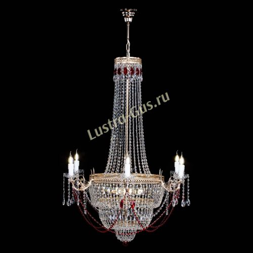 Люстра Елизавета Венеция красная в Кирове Гусь Хрустальный
