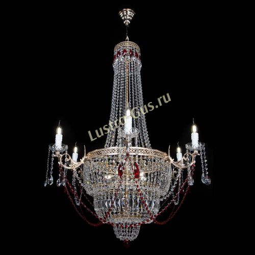 Люстра Елизавета Венеция красная в Кирове Гусь Хрустальный
