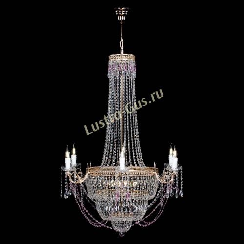Люстра Елизавета Венеция розовая в Кирове Гусь Хрустальный