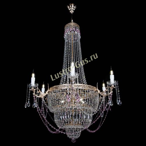 Люстра Елизавета Венеция розовая в Кирове Гусь Хрустальный