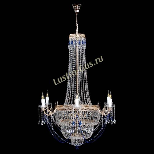 Люстра Елизавета Венеция синяя в Кирове Гусь Хрустальный
