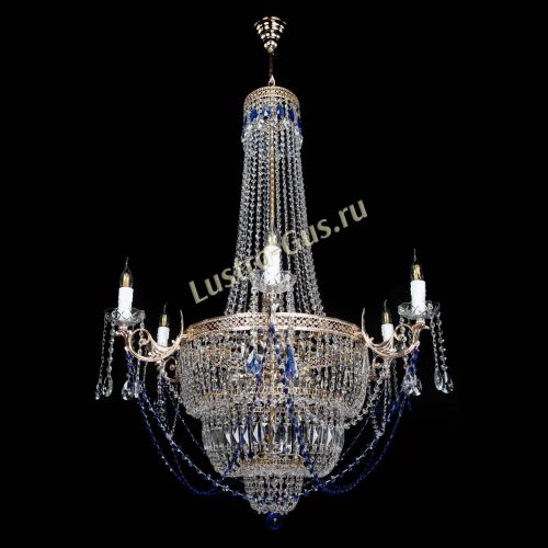 Люстра Елизавета Венеция синяя в Кирове Гусь Хрустальный