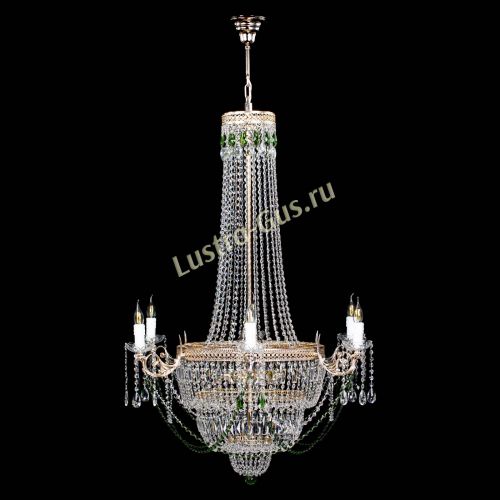 Люстра Елизавета Венеция зеленая в Кирове Гусь Хрустальный