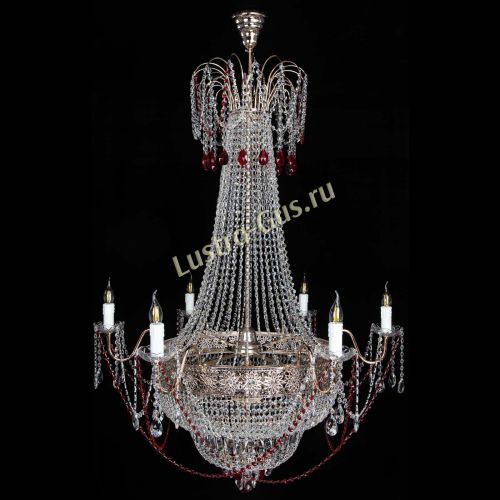 Люстра Елизавета Восток красная в Кирове Гусь Хрустальный