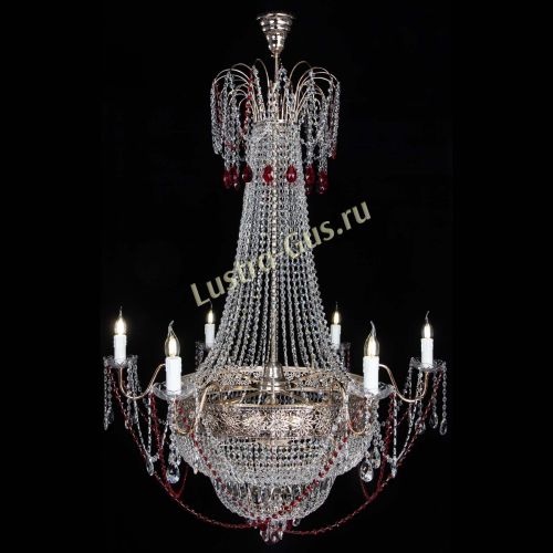 Люстра Елизавета Восток красная в Кирове Гусь Хрустальный