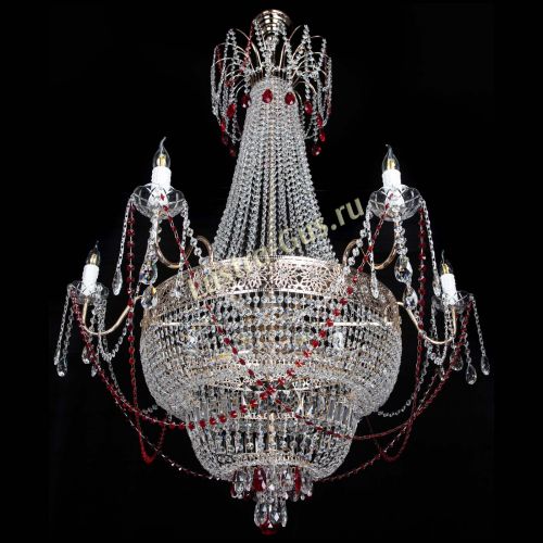 Люстра Елизавета Восток красная в Кирове Гусь Хрустальный