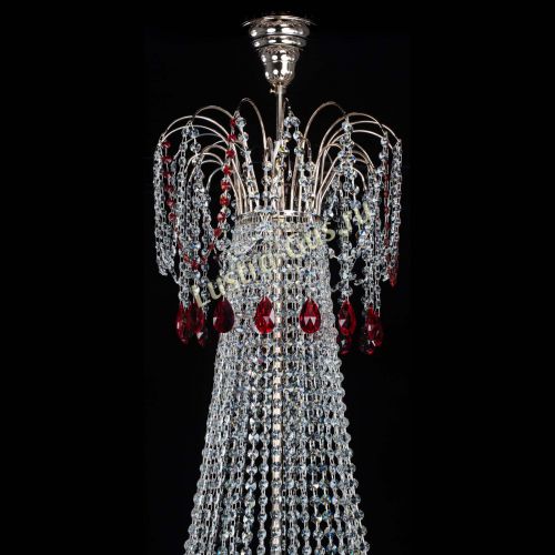 Люстра Елизавета Восток красная в Кирове Гусь Хрустальный