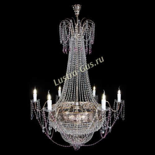 Люстра Елизавета Восток розовая в Кирове Гусь Хрустальный
