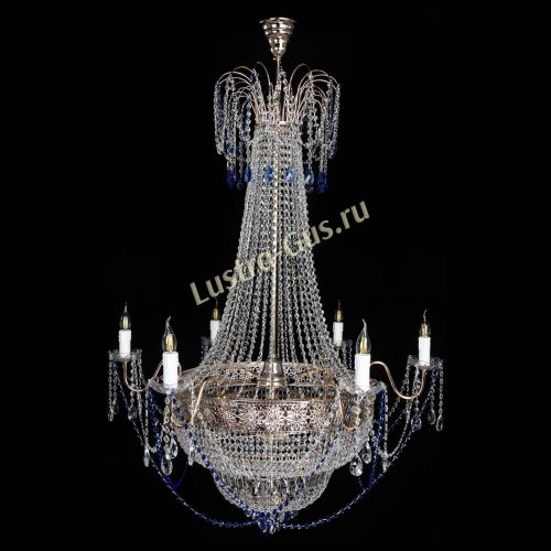 Люстра Елизавета Восток синяя в Кирове Гусь Хрустальный