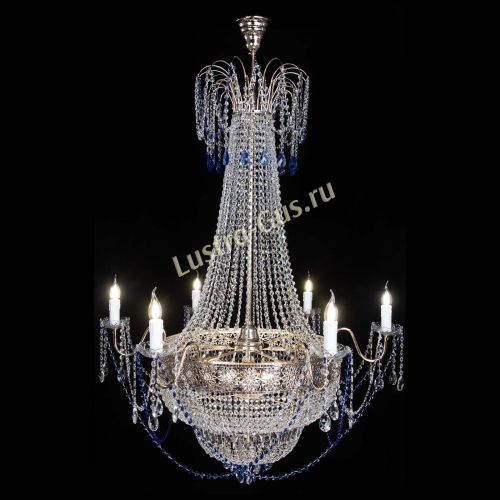 Люстра Елизавета Восток синяя в Кирове Гусь Хрустальный