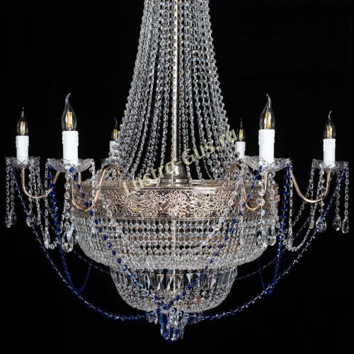 Люстра Елизавета Восток синяя в Кирове Гусь Хрустальный