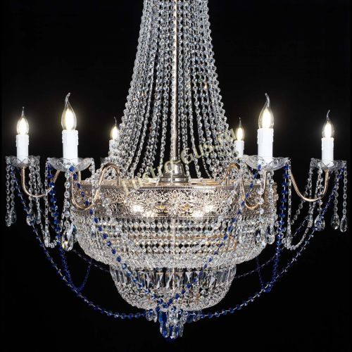 Люстра Елизавета Восток синяя в Кирове Гусь Хрустальный