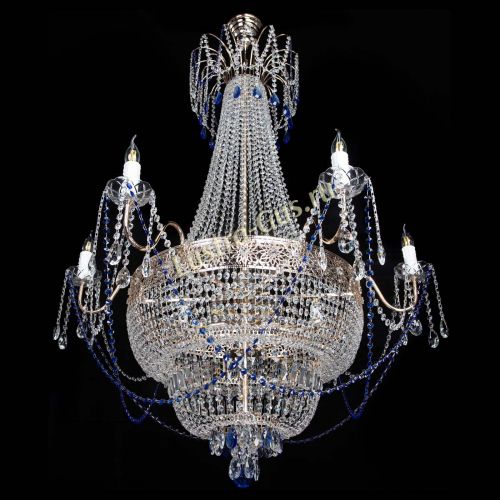 Люстра Елизавета Восток синяя в Кирове Гусь Хрустальный