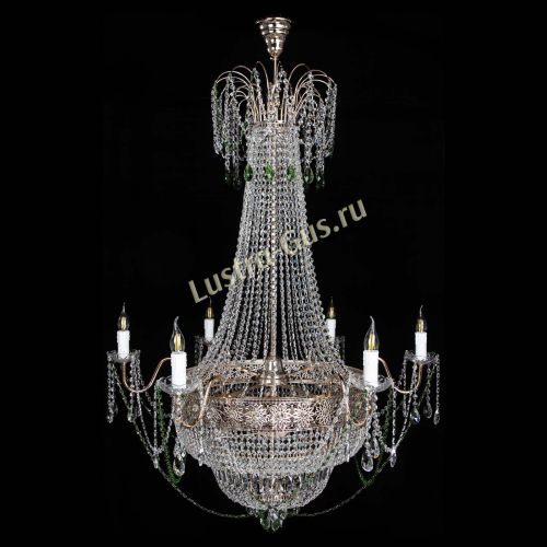 Люстра Елизавета Восток зеленая в Кирове Гусь Хрустальный