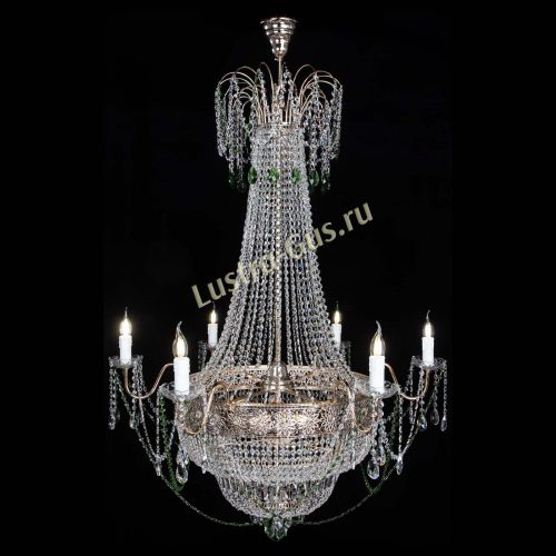 Люстра Елизавета Восток зеленая в Кирове Гусь Хрустальный