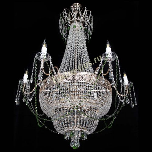 Люстра Елизавета Восток зеленая в Кирове Гусь Хрустальный