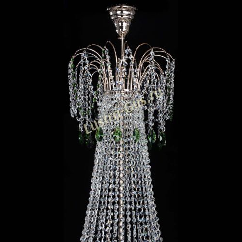 Люстра Елизавета Восток зеленая в Кирове Гусь Хрустальный