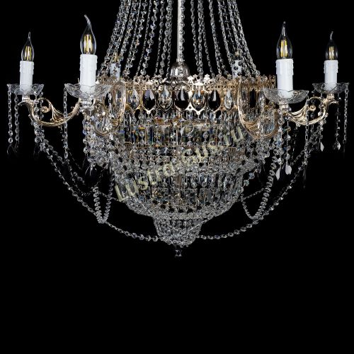 Люстра Елизавета черная в Кирове Гусь Хрустальный